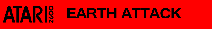 Earth Attack logo for Atari 2600